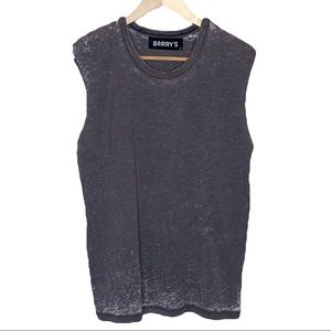 NEW Barry's Bootcamp Acid Wash Grey Muscle Tank